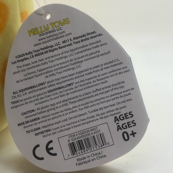 New Squishmallow Kellytoy Squish-DOOS 8" Lexi The Yellow Cheetah Plush W/Tags - Picture 7 of 15